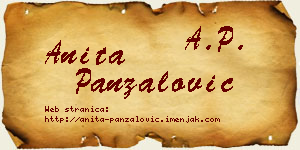 Anita Panzalović vizit kartica